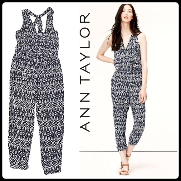 Ann Taylor twist back Jumpsuit - Picture 8 of 9